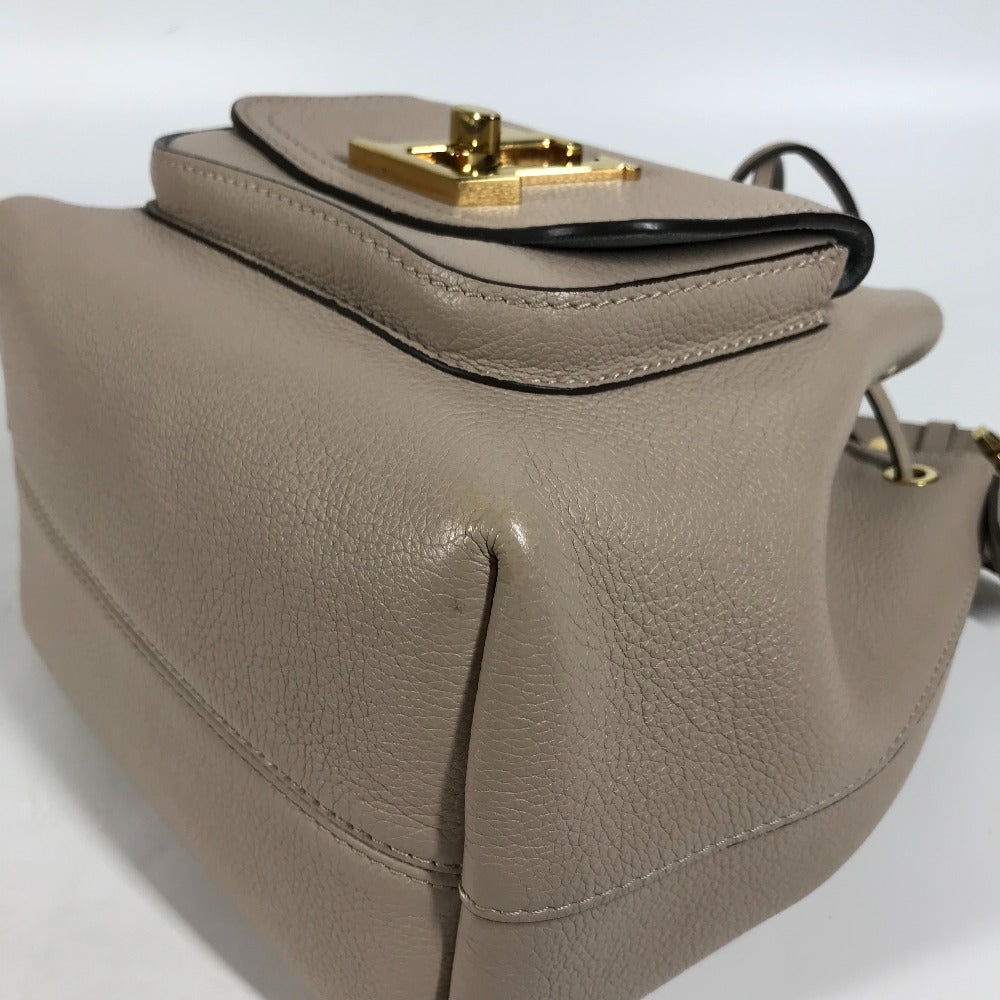 Louis Vuitton Shoulder Bag M57688 Leather Beige Handbag Rock Me Bucketnv Women