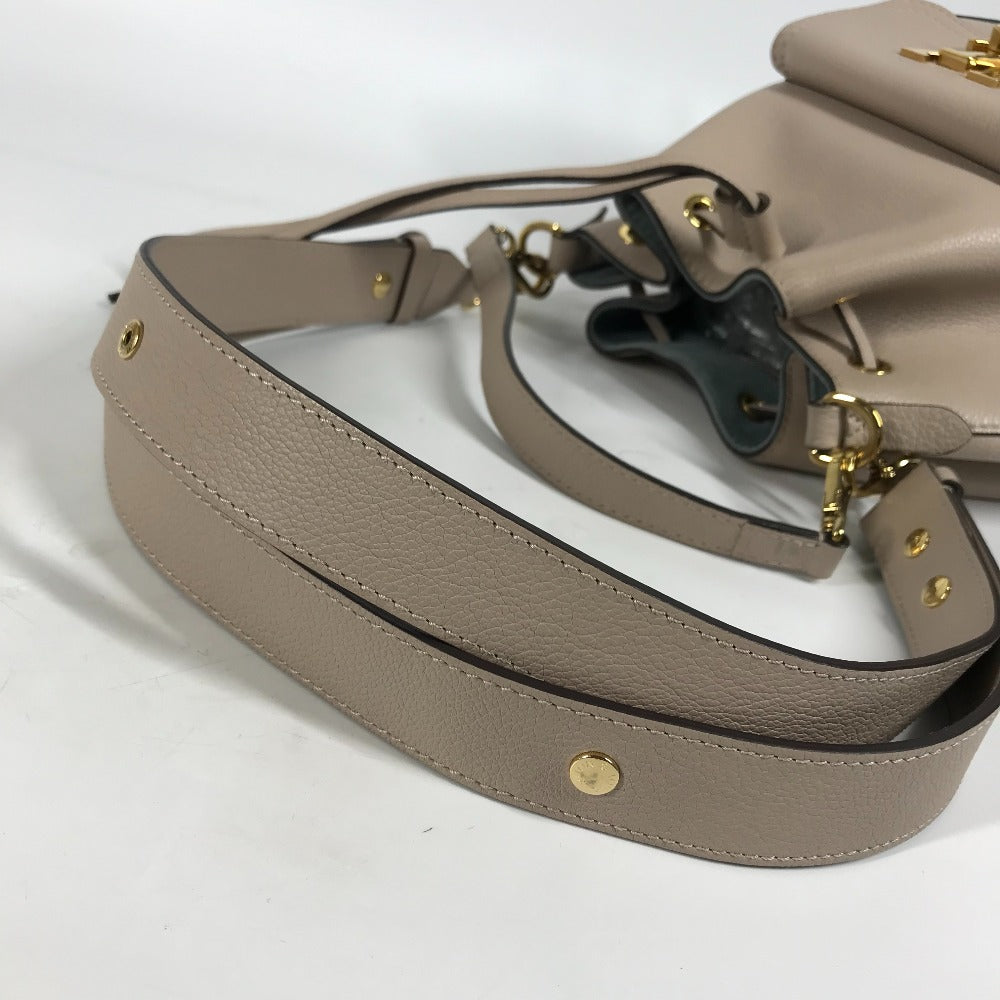Louis Vuitton Shoulder Bag M57688 Leather Beige Handbag Rock Me Bucketnv Women