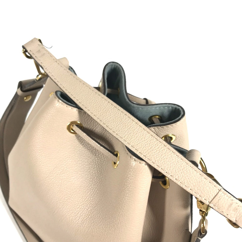 Louis Vuitton Shoulder Bag M57688 Leather Beige Handbag Rock Me Bucketnv Women