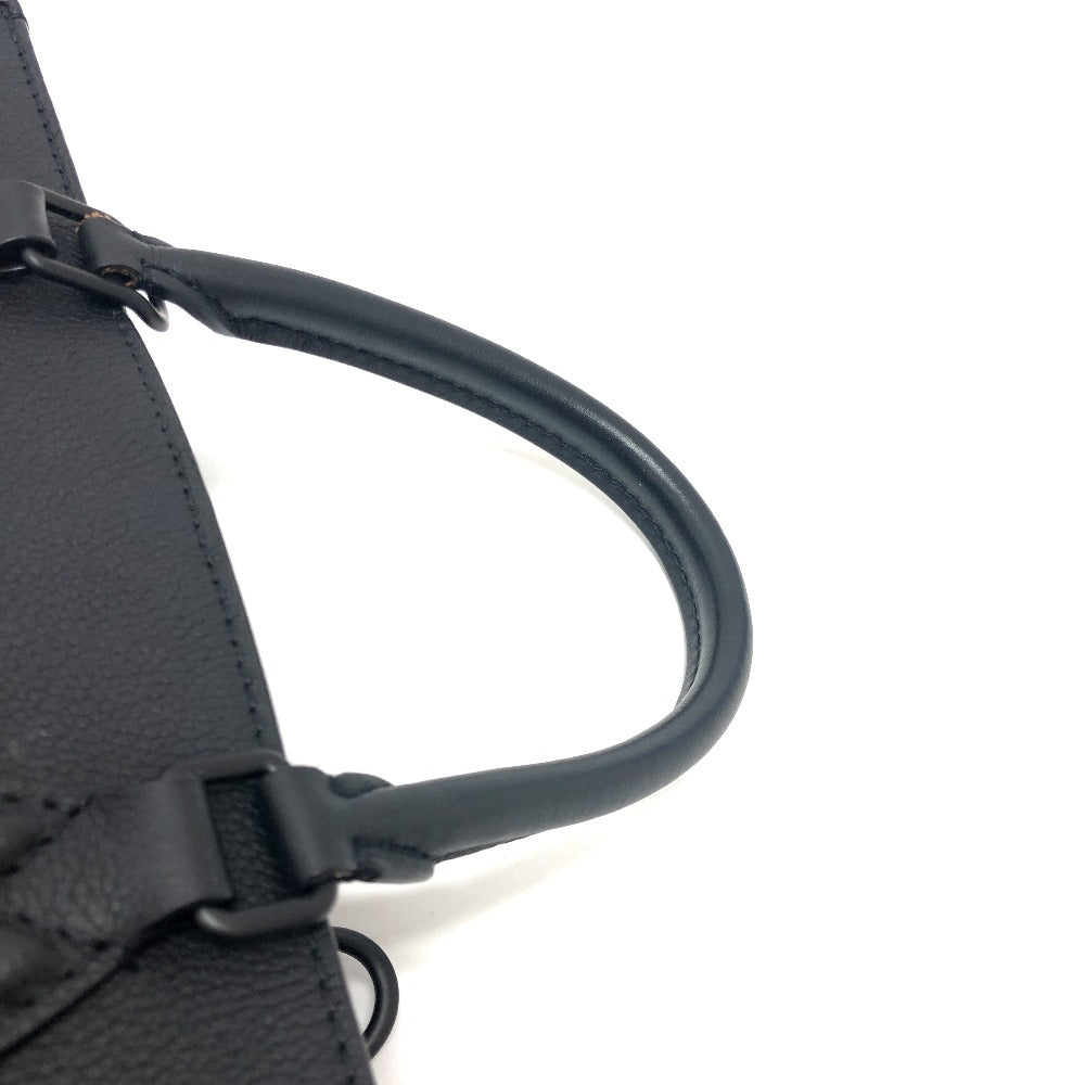 Louis Vuitton Handbag M55845 Grain Calfskin Leather Black Rock Me Tote Pm
