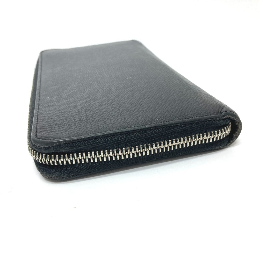 Louis Vuitton Long Wallet Purse M30056 Taiga Leather Black Zippy Organizer Nm Mens