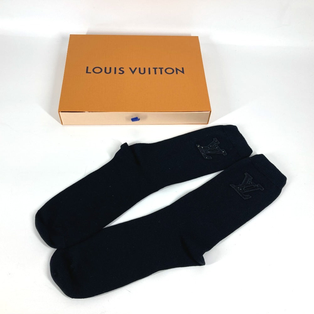 Louis Vuitton Socks M5054L Cotton, Nylon Black Accessories Socks - Lv Strass Mens L
