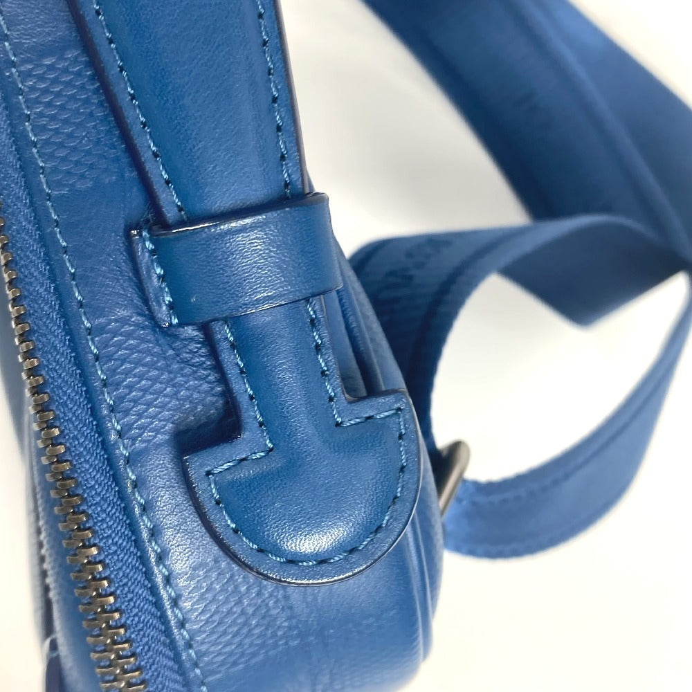 Louis Vuitton Sling Bag N41354 Damier Anfini Leather Blue Damier Anfini Ambreil Mens