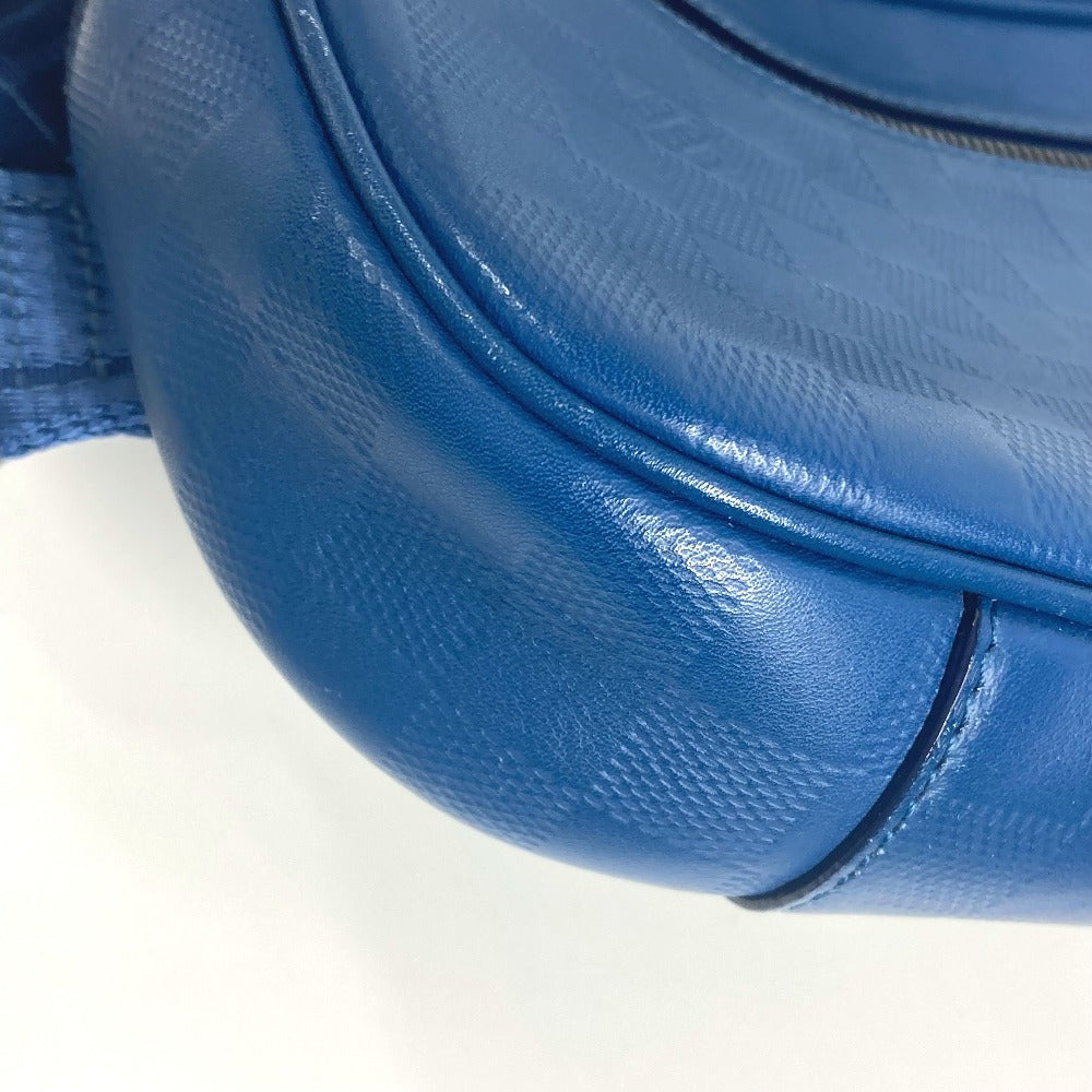 Louis Vuitton Sling Bag N41354 Damier Anfini Leather Blue Damier Anfini Ambreil Mens