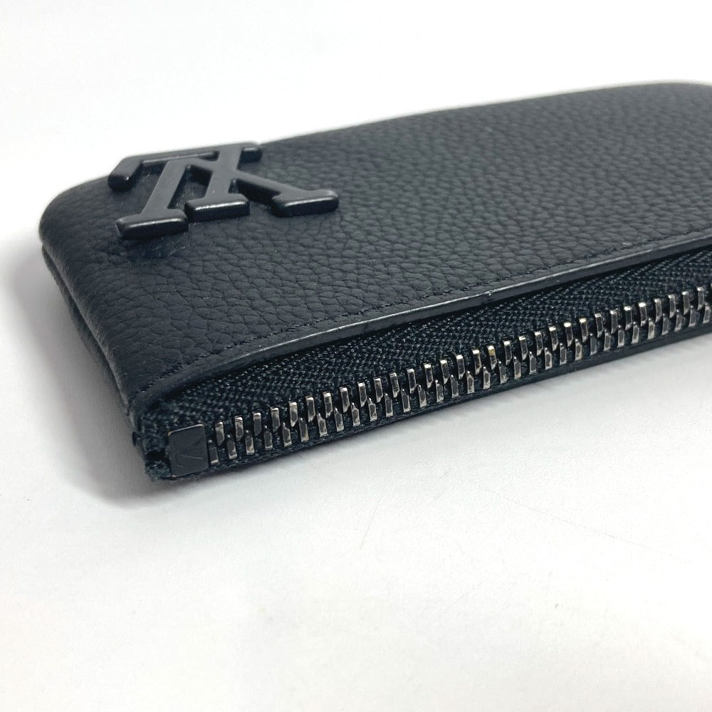 Louis Vuitton Coin Case M81031 Leather Black Aerogram Pochette Cre Mens(Unisex)