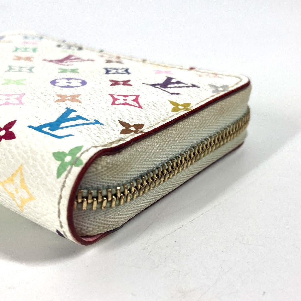 Louis Vuitton Coin Case M93741 Monogram Multicolor Canvas White Monogram Multicolor Zippy Coin