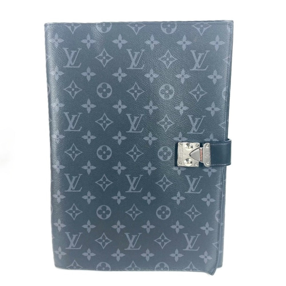 Louis Vuitton Clutch Bag Gi0273 Monogram Eclipse Canvas Black Monogram Eclipse Portodocument Frank