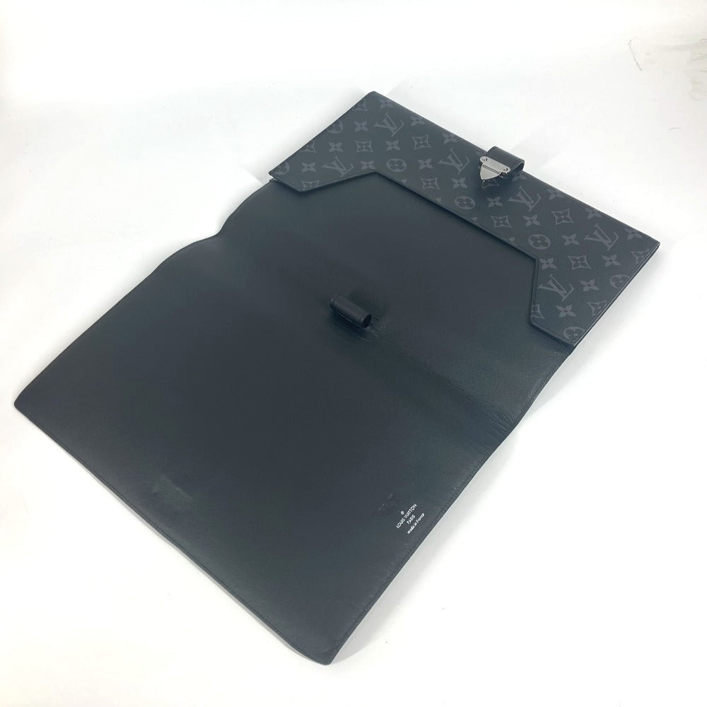 Louis Vuitton Clutch Bag Gi0273 Monogram Eclipse Canvas Black Monogram Eclipse Portodocument Frank