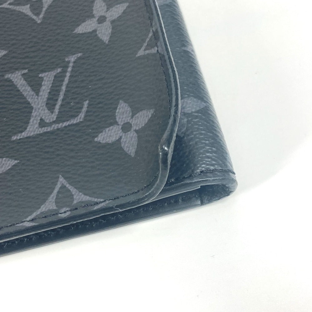 Louis Vuitton Clutch Bag Gi0273 Monogram Eclipse Canvas Black Monogram Eclipse Portodocument Frank