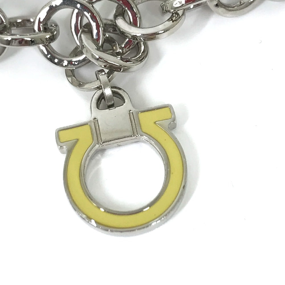 Salvatore Ferragamo Belt Leather White Accessories Chain Belt Women 85