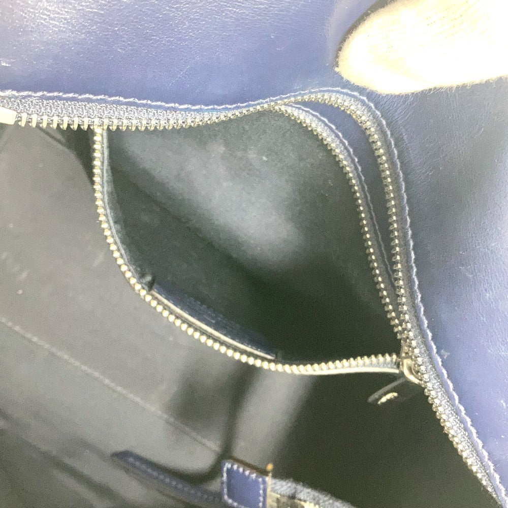 Salvatore Ferragamo Tote Bag Denim, Leather Blue Logo