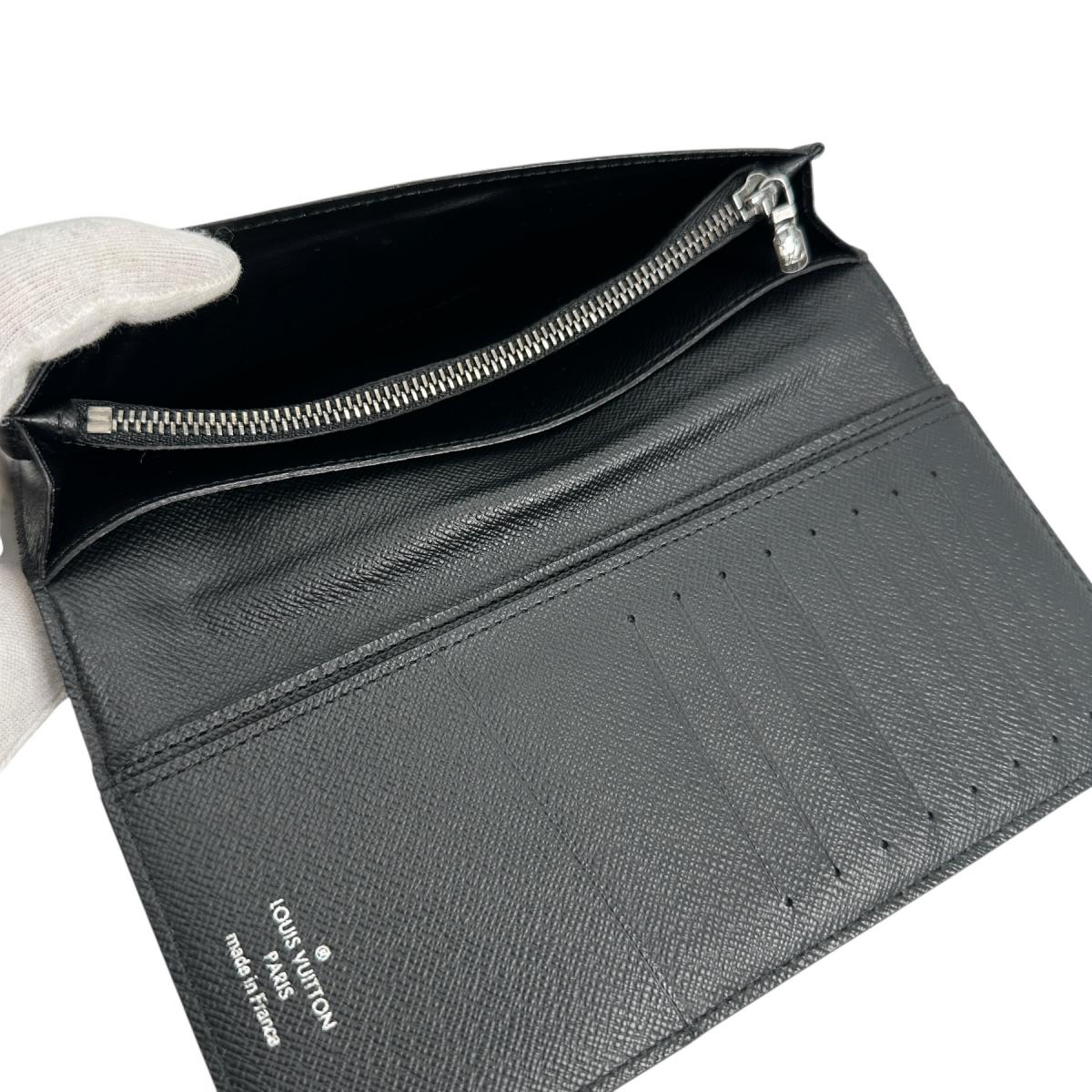 Louis Vuitton Long Wallet Purse M61697 Monogram Canvas Gray X Black Bifold Walletlong Wallet
