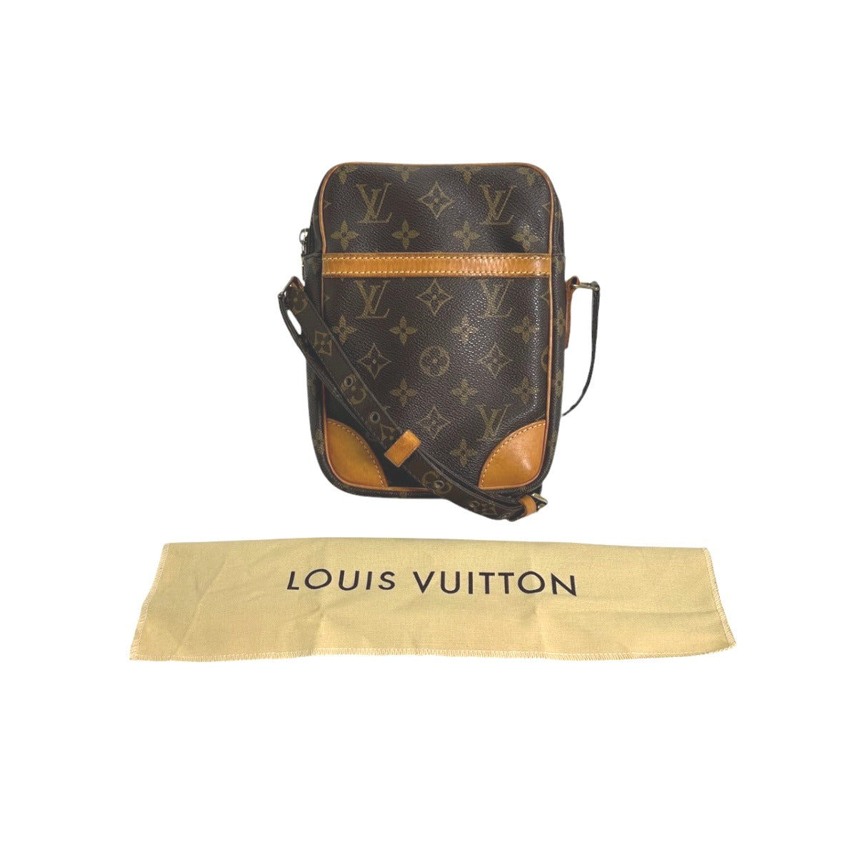 Louis Vuitton Shoulder Bag M45266 Monogram Canvas Brown Monogram Danube