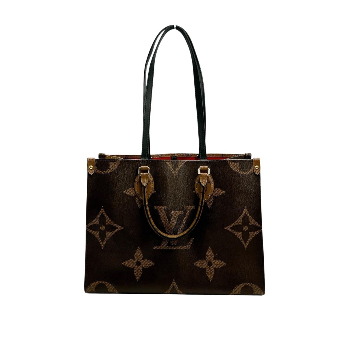 Louis Vuitton Tote Bag M45321 Monogram Canvas Brown Monogram Giant Reverse On The Go Mm