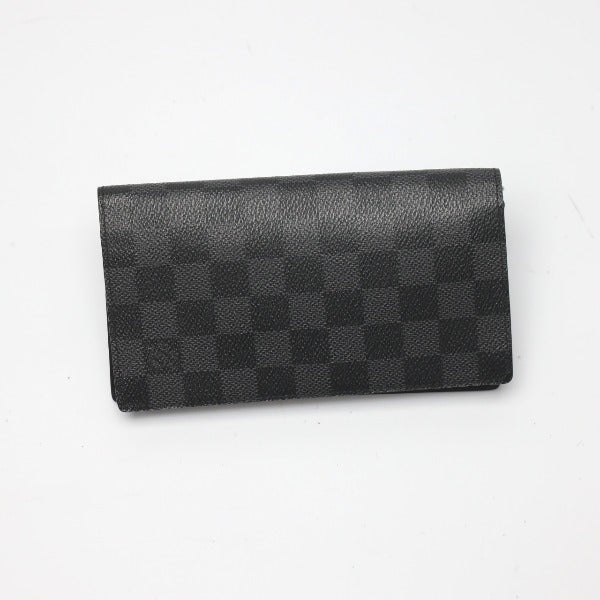 Louis Vuitton Long Wallet Purse N63116 Damier Canvas Damier Graphite Damier Graphite Portefeuille