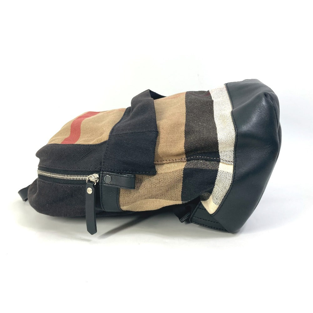 Burberry Backpack 3958527 Canvas / Leather Beige Backpack Mega Check Pattern Mens