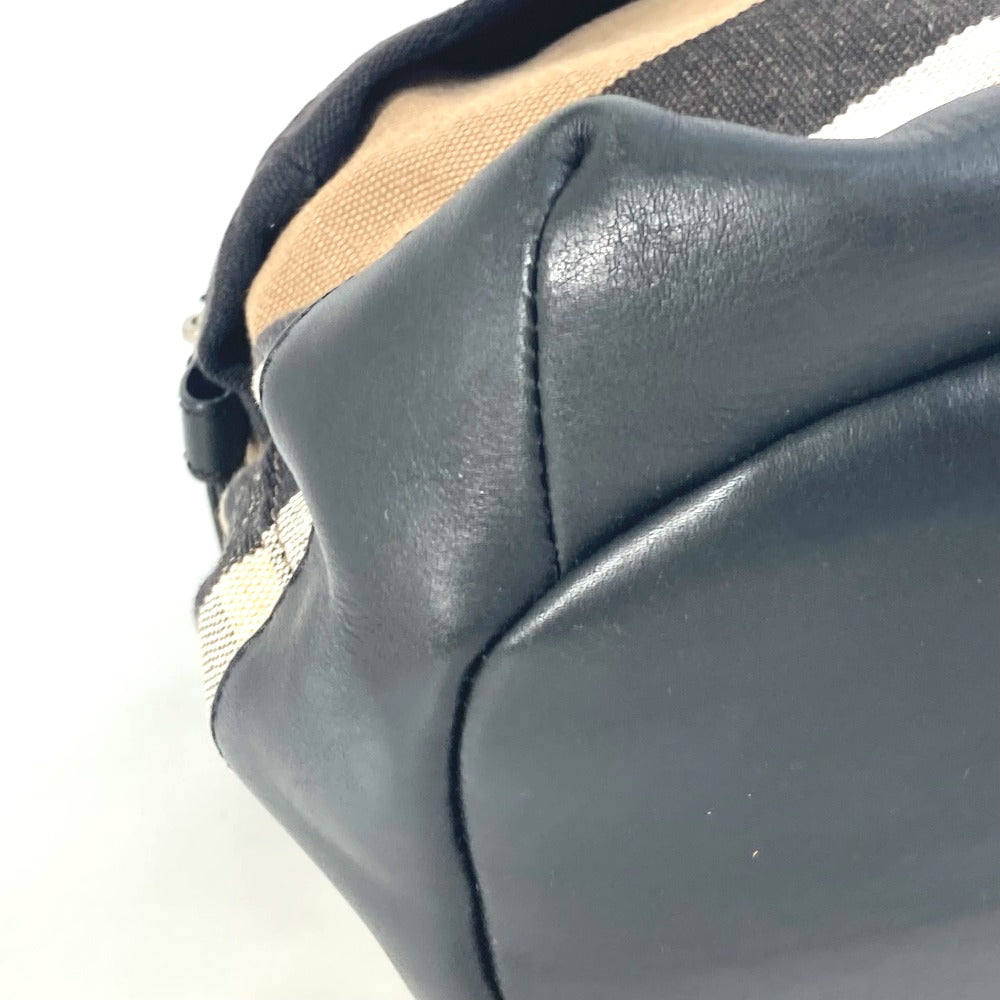 Burberry Backpack 3958527 Canvas / Leather Beige Backpack Mega Check Pattern Mens