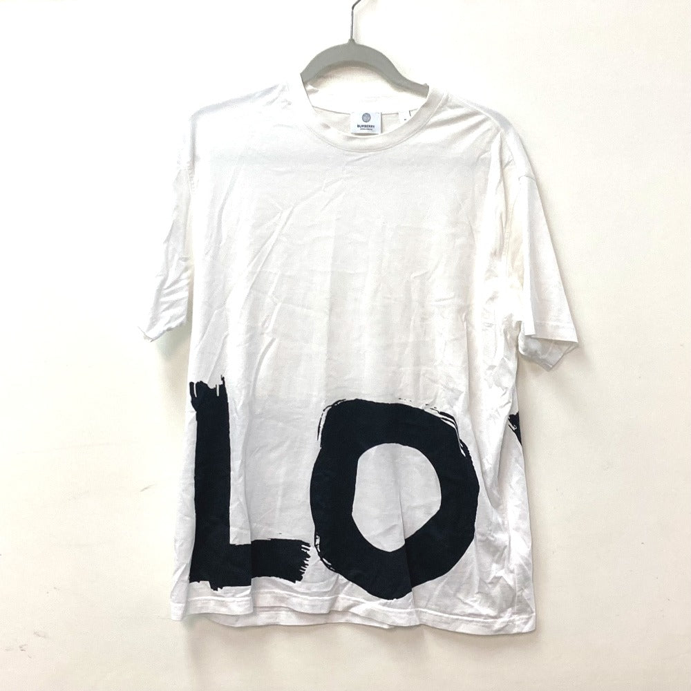 Burberry Short Sleeve T-Shirt 8037303 Cotton White Love Mens M