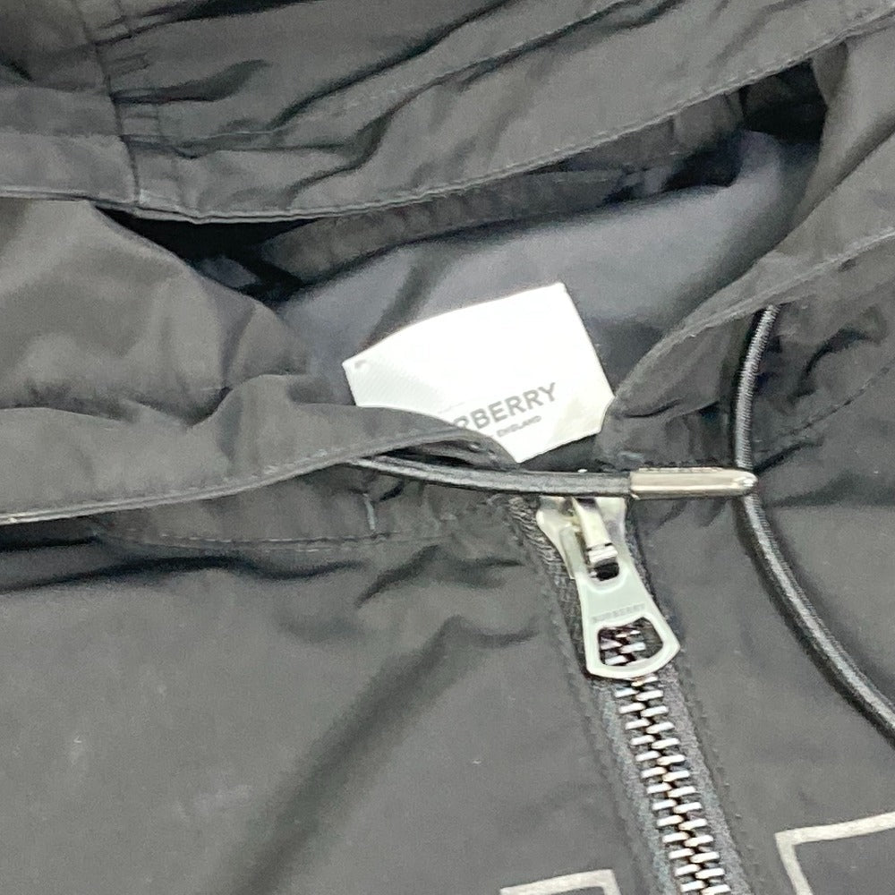 Burberry Jacket Nylon Black Outer Apparel Long Sleeve Tops Check Inside Hoodie Logo Mens K