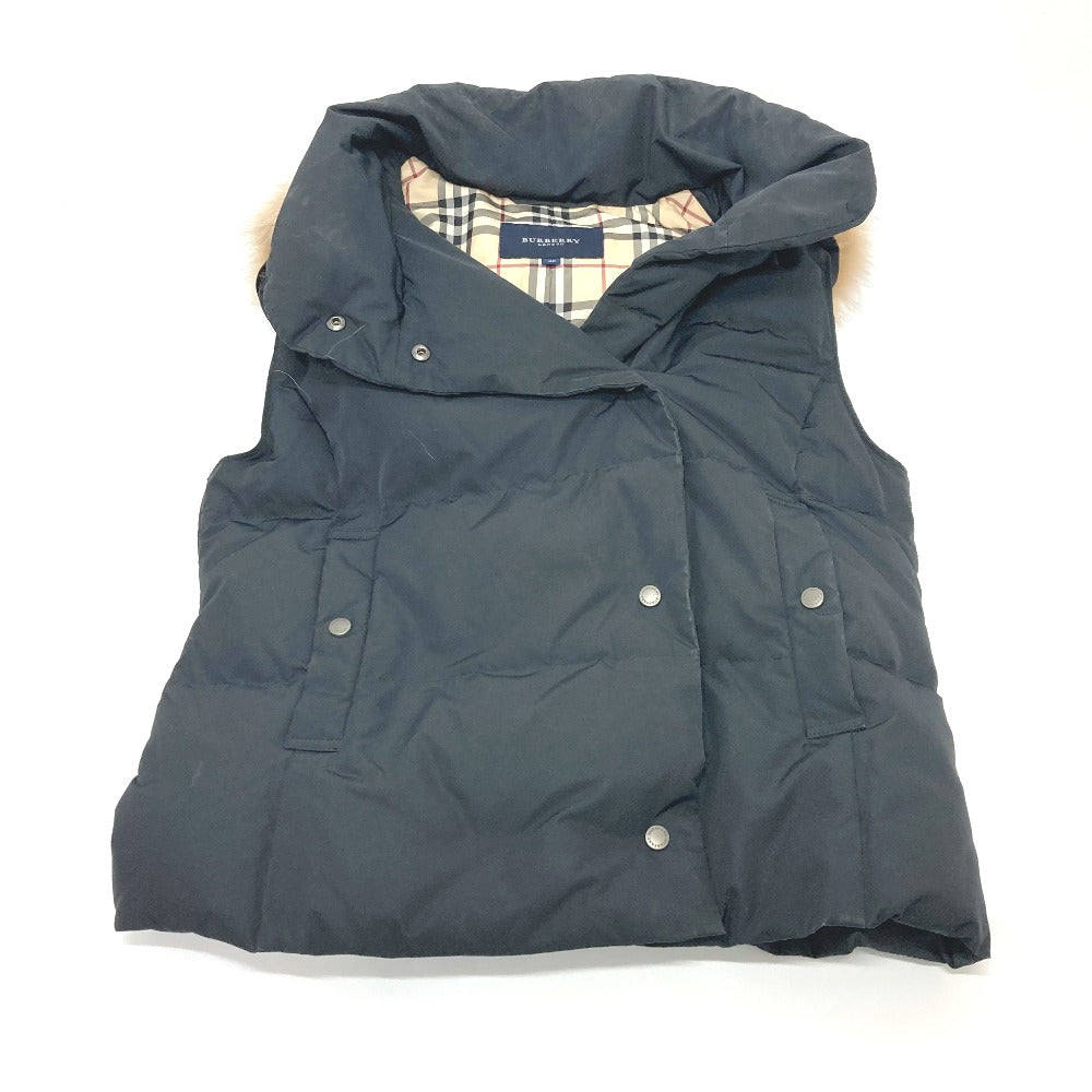 Burberry Down Vest Nylon Black London Women 40