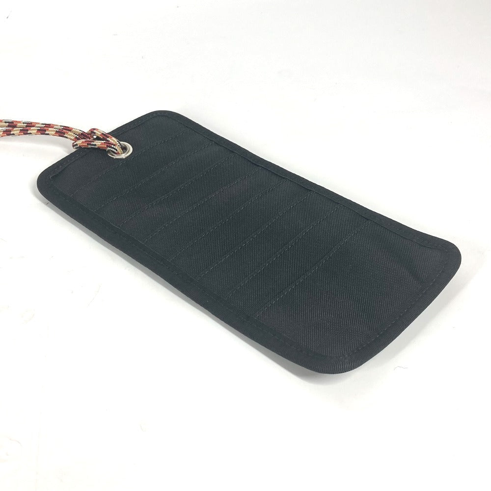 Burberry Pouch Nylon Black Neck With Strap Logo Mens