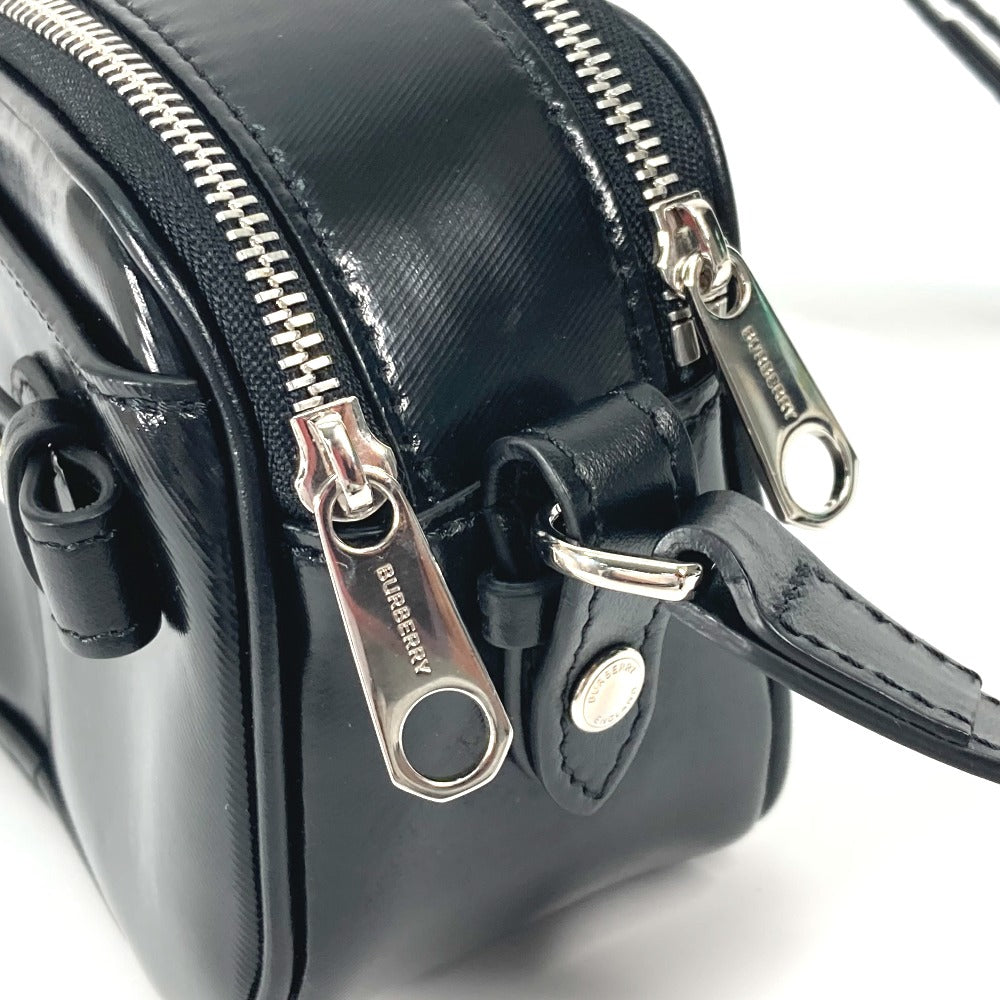 Burberry Shoulder Bag Leather Black By Color Logo Horseferry Mens