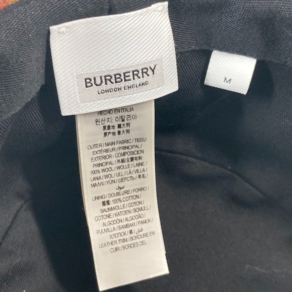 Burberry Hat 8048929 Cotton Beige Check Mens M