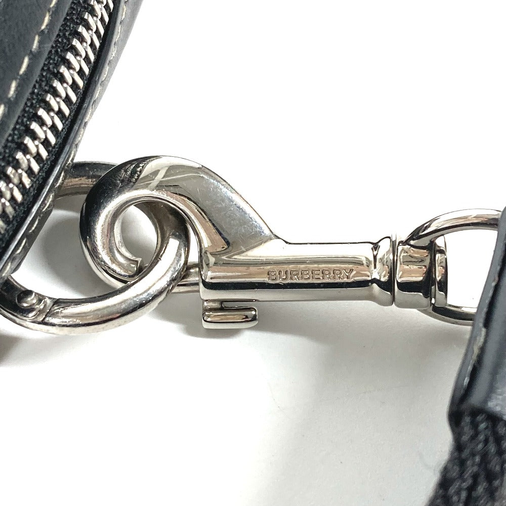 Burberry Coin Case Leather, Pvc Black Coin Pocket Wallet Check Women(Unisex)