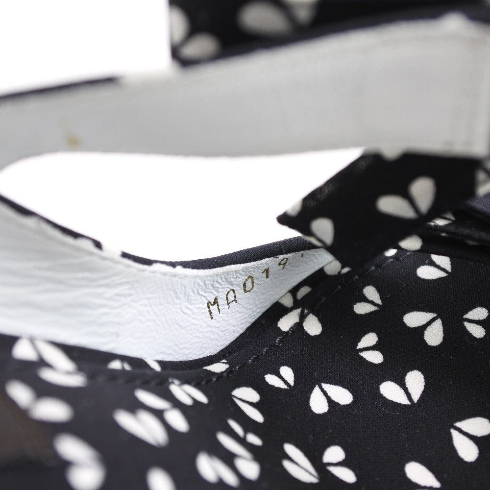 Louis Vuitton One Piece Silk Black Two-Piece Set One-Piece Sandals Dresses 34/Sandals 36 1/2