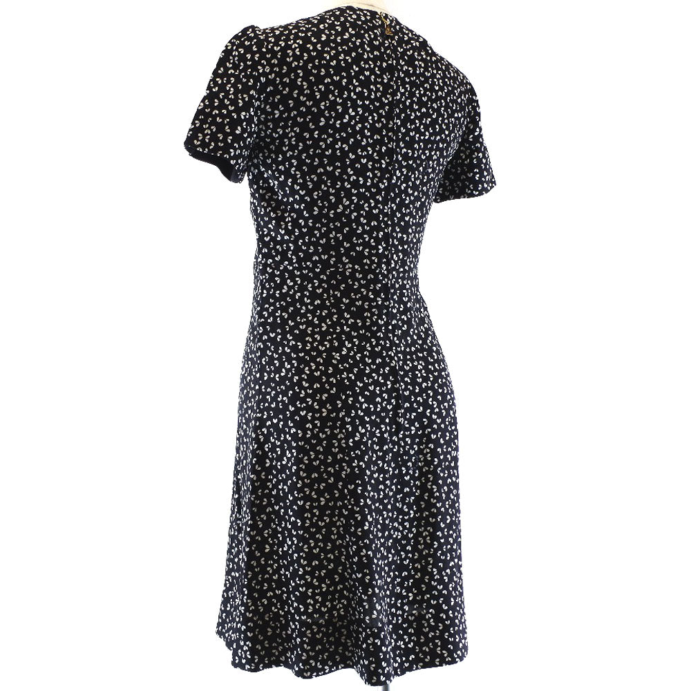 Louis Vuitton One Piece Silk Black Two-Piece Set One-Piece Sandals Dresses 34/Sandals 36 1/2
