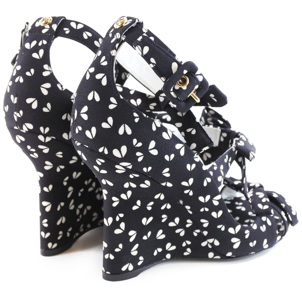 Louis Vuitton One Piece Silk Black Two-Piece Set One-Piece Sandals Dresses 34/Sandals 36 1/2