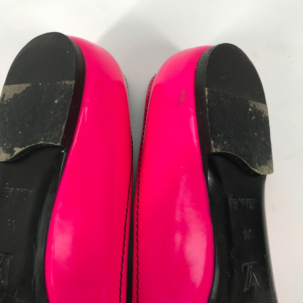 Louis Vuitton Pumps Leather Pink Graffiti Rose Rose Rose Women 36
