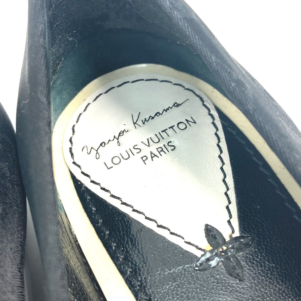 Louis Vuitton Pumps Patent Leather, Canvas Black Vernis Yayoi Kusama Collaboration Ribbon Ribbon