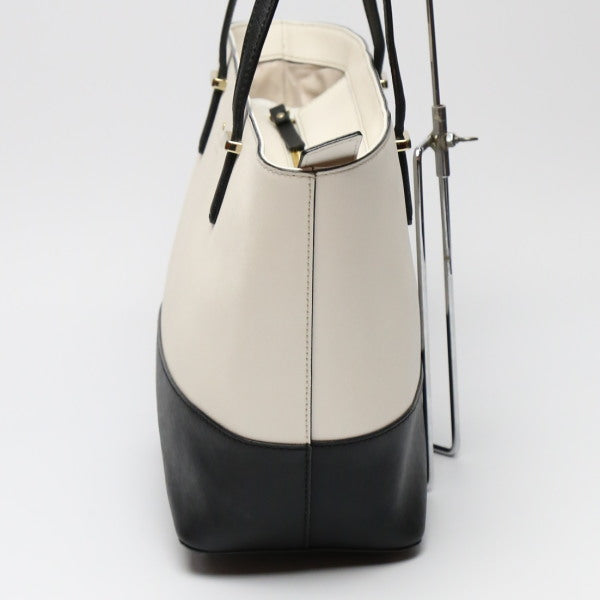 Kate Spade Tote Bag Leather Black X Cream Kate Spade Women