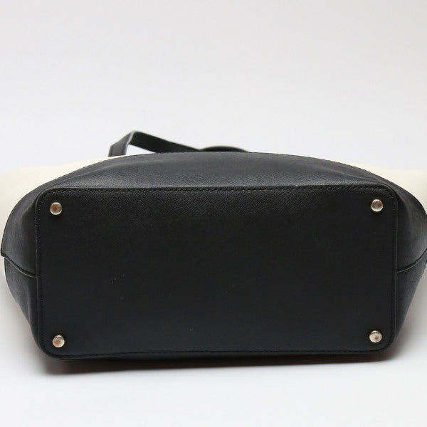 Kate Spade Tote Bag Leather Black X Cream Kate Spade Women