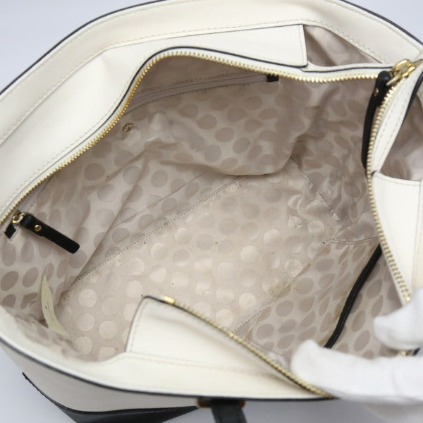 Kate Spade Tote Bag Leather Black X Cream Kate Spade Women