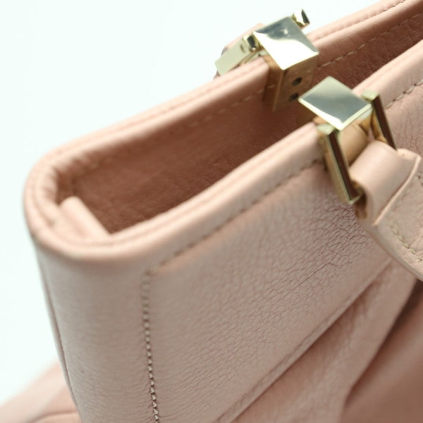 Kate Spade Handbag Leather Salmon Pink Calfskin No Strap Women