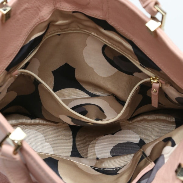 Kate Spade Handbag Leather Salmon Pink Calfskin No Strap Women