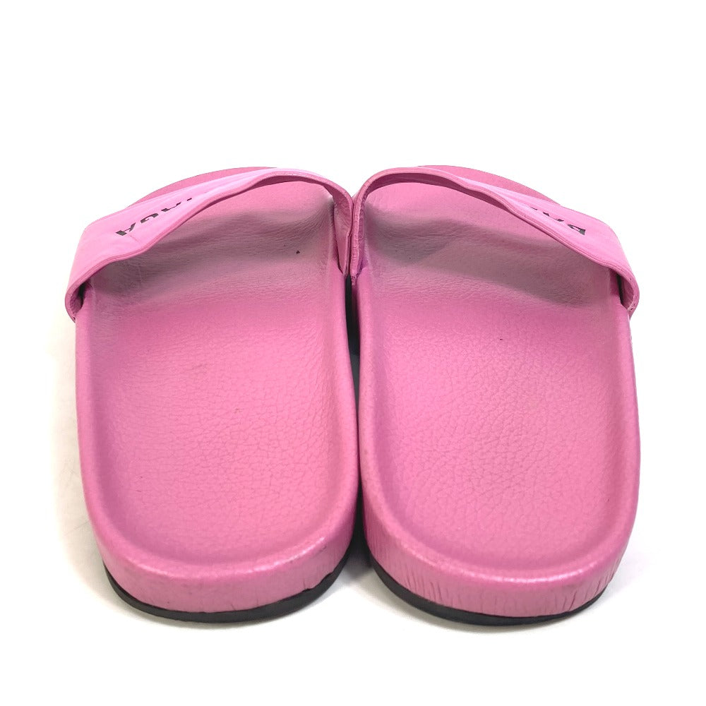 Balenciaga Sandals 517226 Leather Pink Logo Women 38