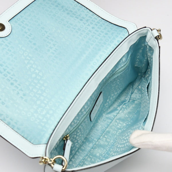 Kate Spade Shoulder Bag Leather Light Blue Handbag Crossbody 3Way Women