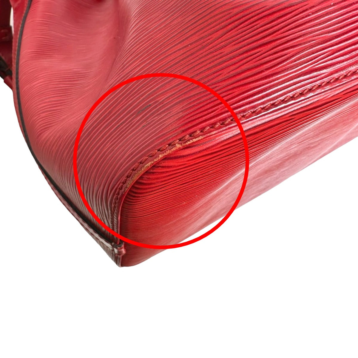 Louis Vuitton Shoulder Bag M44107 Epi Leather Castarian Red Petit Noe Epi Drawstring Type Women