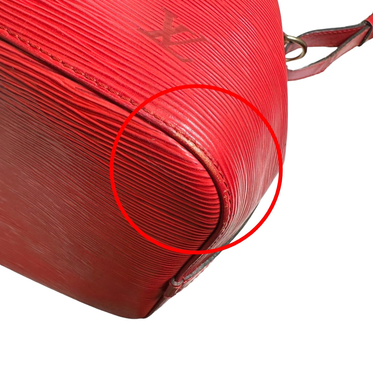 Louis Vuitton Shoulder Bag M44107 Epi Leather Castarian Red Petit Noe Epi Drawstring Type Women