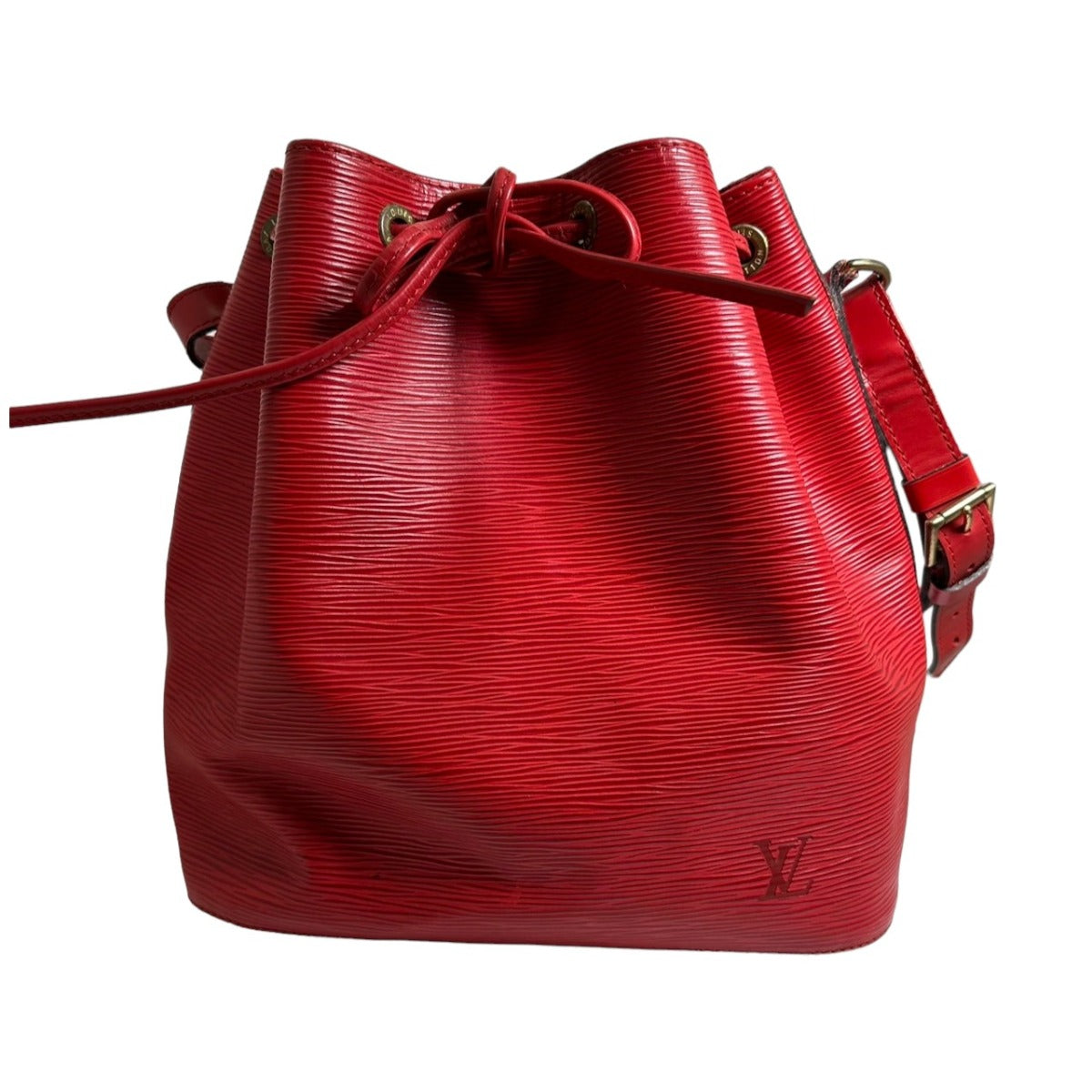 Louis Vuitton Shoulder Bag M44107 Epi Leather Castarian Red Petit Noe Epi Drawstring Type Women