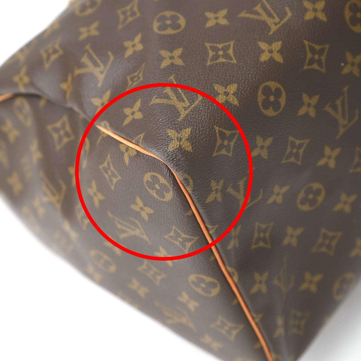 Louis Vuitton Boston Duffel Bag M41428 Monogram Canvas Brown Travel Bag Monogram Keepall 45