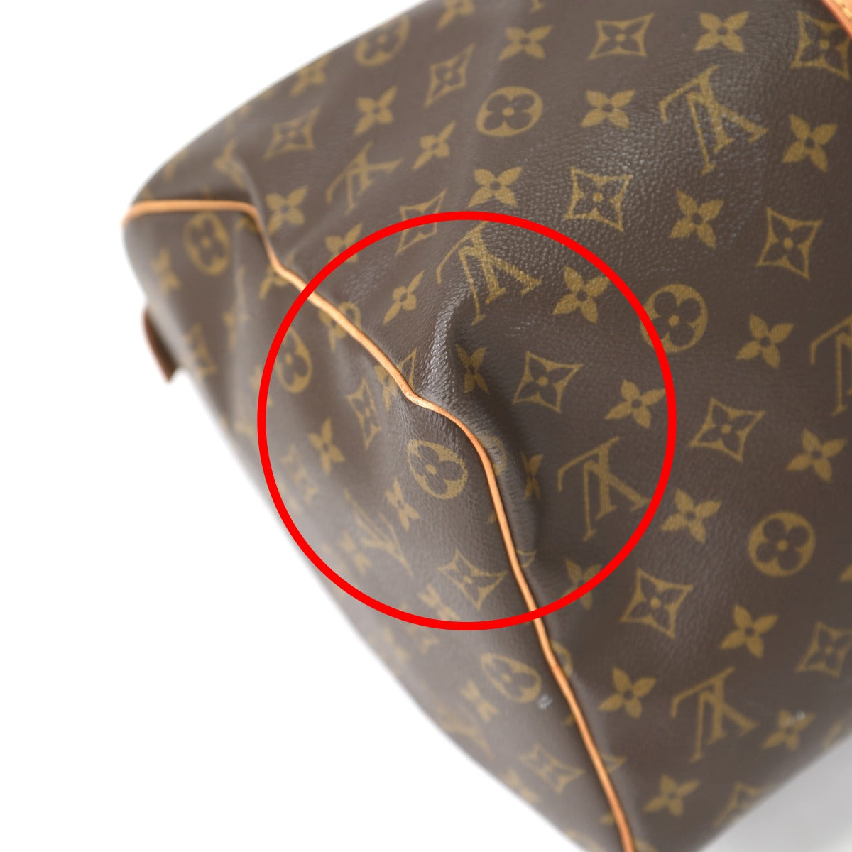 Louis Vuitton Boston Duffel Bag M41428 Monogram Canvas Brown Travel Bag Monogram Keepall 45