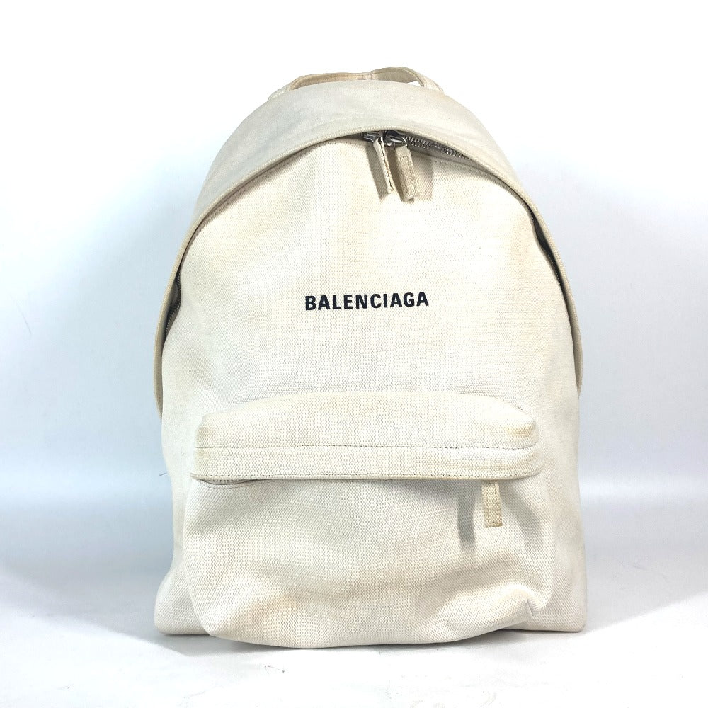 Balenciaga Backpack 552374 Canvas White Everyday Logo Mens(Unisex)
