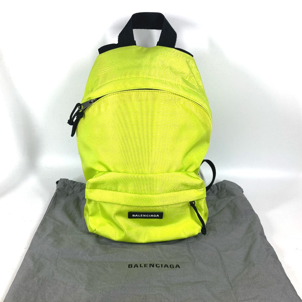 Balenciaga Backpack 558163 Nylon Canvas Yellow Explorer Logo Mens(Unisex)