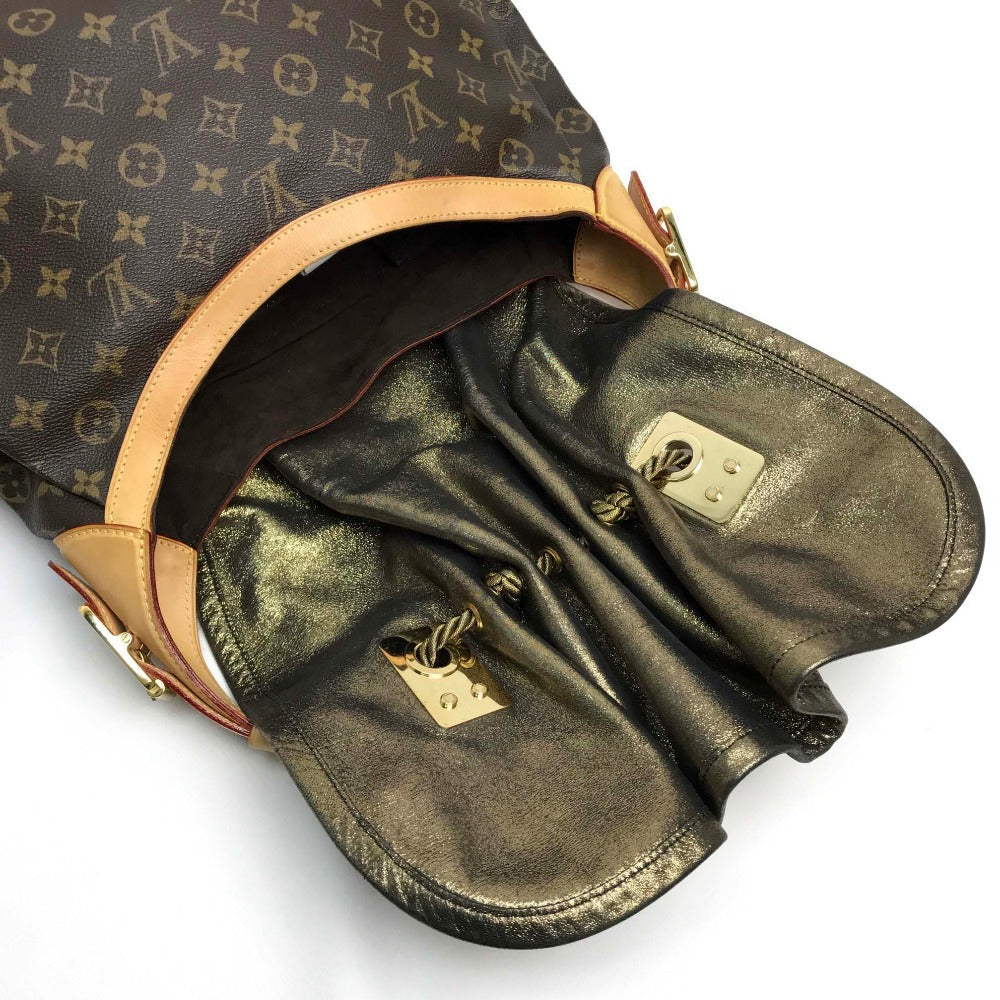 Louis Vuitton Shoulder Bag M97015 Monogram Canvas Brown Monogram Kalahari Gm Women