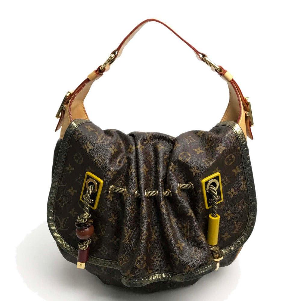 Louis Vuitton Shoulder Bag M97015 Monogram Canvas Brown Monogram Kalahari Gm Women