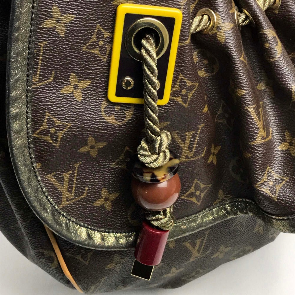 Louis Vuitton Shoulder Bag M97015 Monogram Canvas Brown Monogram Kalahari Gm Women